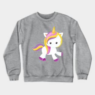 Cute Unicorn, Magic Unicorn, Kawaii Unicorn Crewneck Sweatshirt